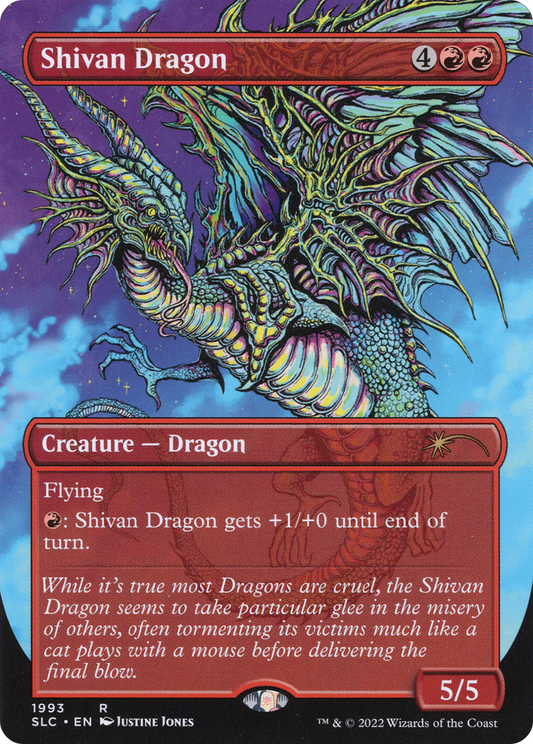 Shivan Dragon (SLC-1993) (Borderless) (Foil)