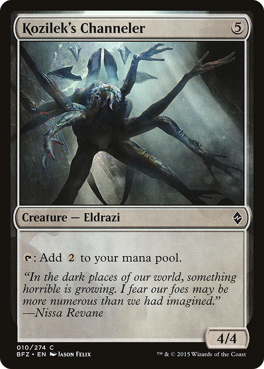 Kozilek's Channeler (BFZ-010) (Foil)