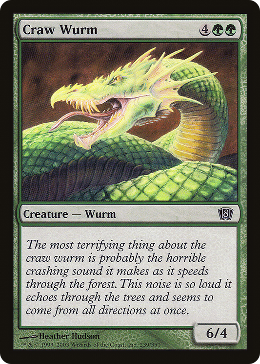Craw Wurm (8ED-239★) (Foil)