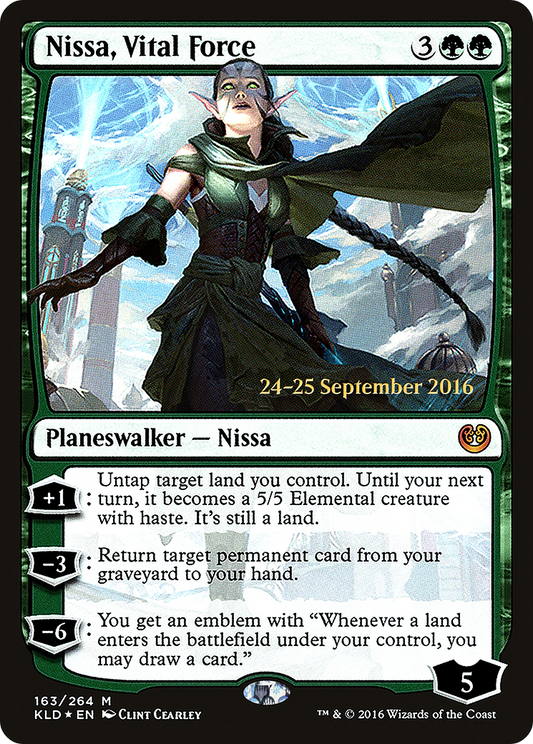 Nissa, Vital Force (PRE-163S) (Foil)
