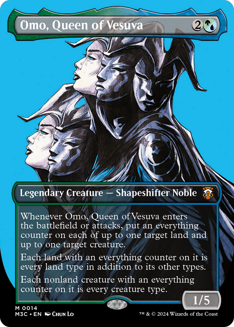 Omo, Queen of Vesuva (M3C-014) (Borderless) (Foil)