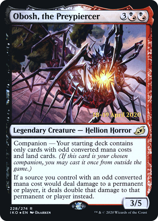 Obosh, the Preypiercer (PRE-228S) (Foil)