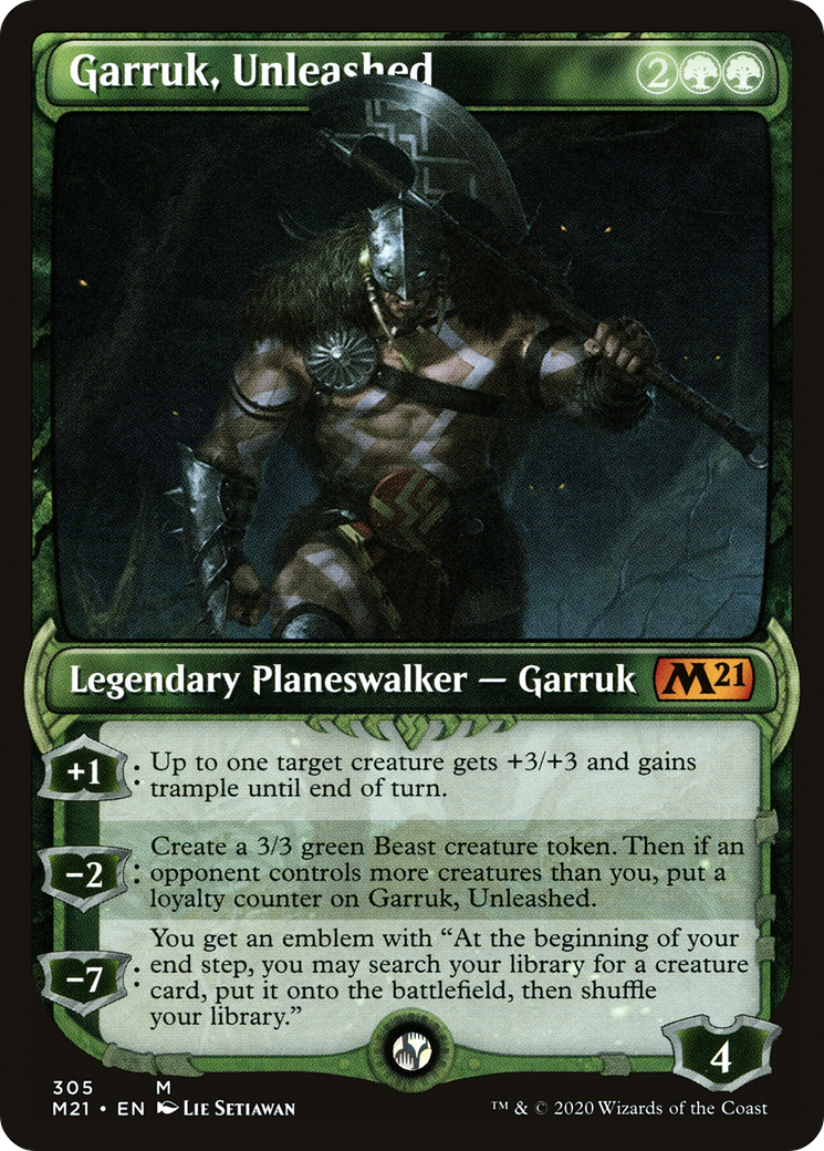 Garruk, Unleashed (M21-305) (Showcase) (Foil)