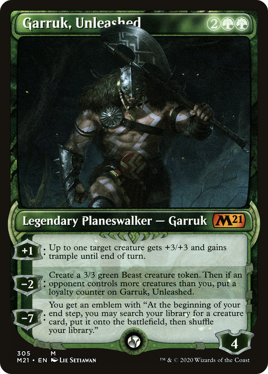 Garruk, Unleashed (M21-305) (Showcase)