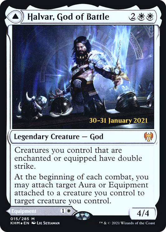 Halvar, God of Battle // Sword of the Realms (PRE-15S) (Foil)