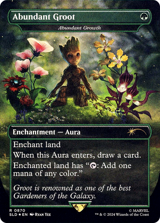 Abundant Groot / Abundant Growth (SLD-870) (Borderless) (Foil)
