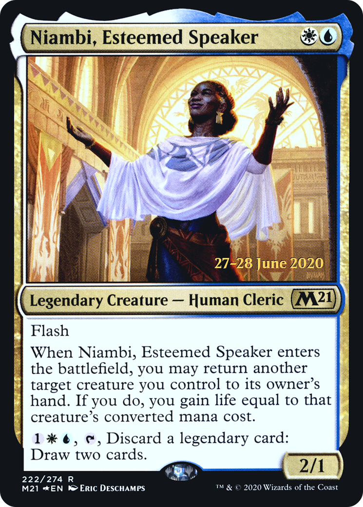 Niambi, Esteemed Speaker (PRE-222S) (Foil)