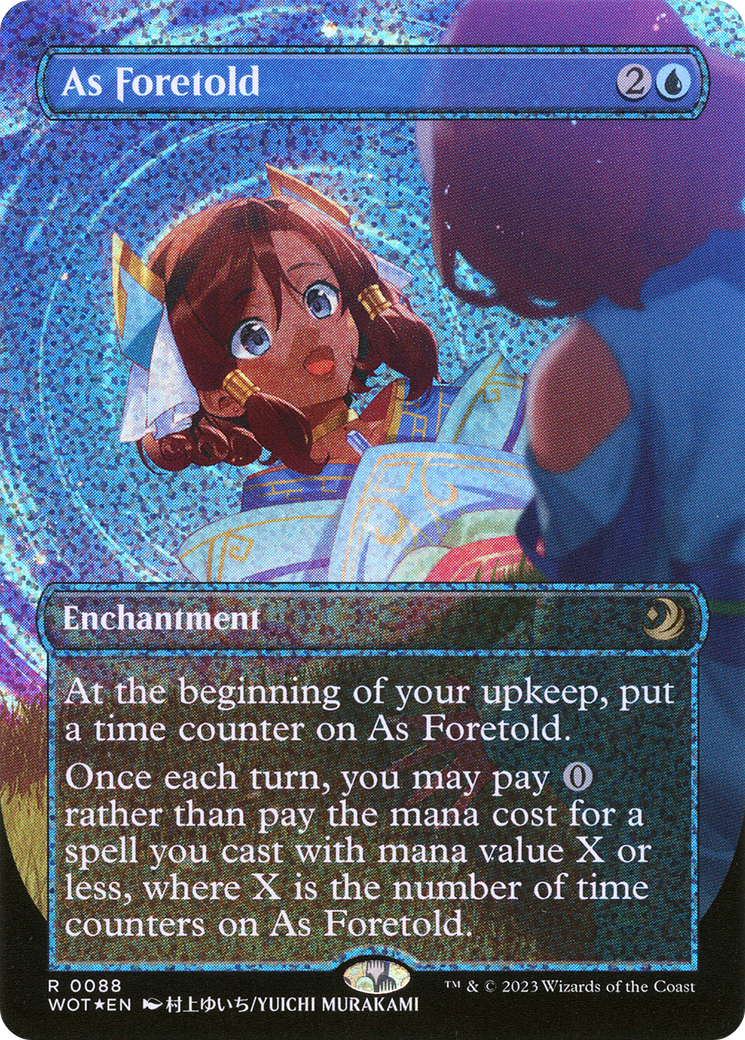 As Foretold (WOT-088) (Borderless) (Confetti Foil)