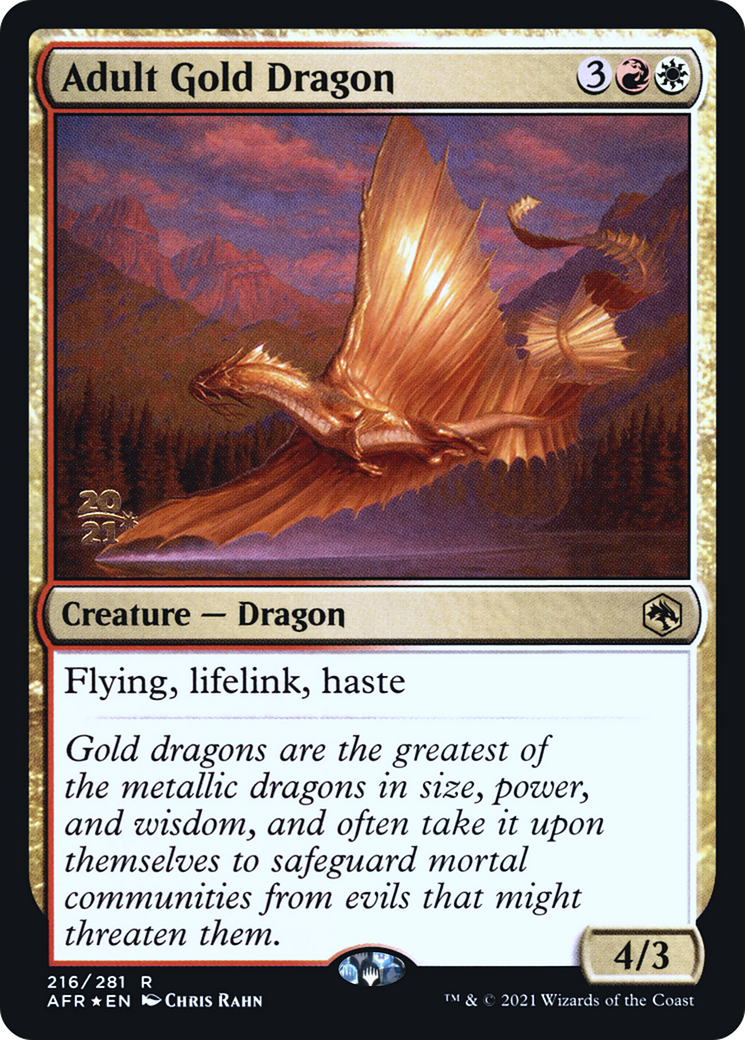 Adult Gold Dragon (PRE-216S) (Foil)