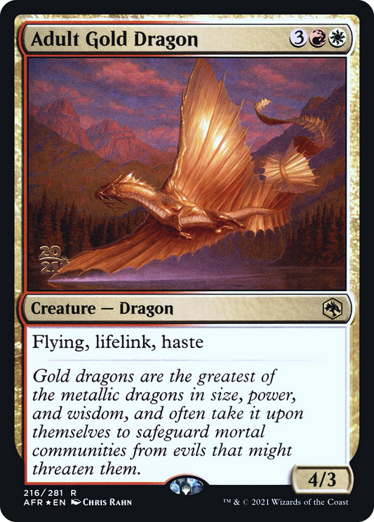 Adult Gold Dragon (PRE-216S) (Foil)