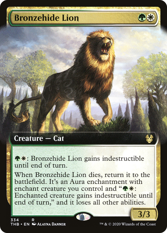 Bronzehide Lion (THB-334) (Extended Art) (Foil)