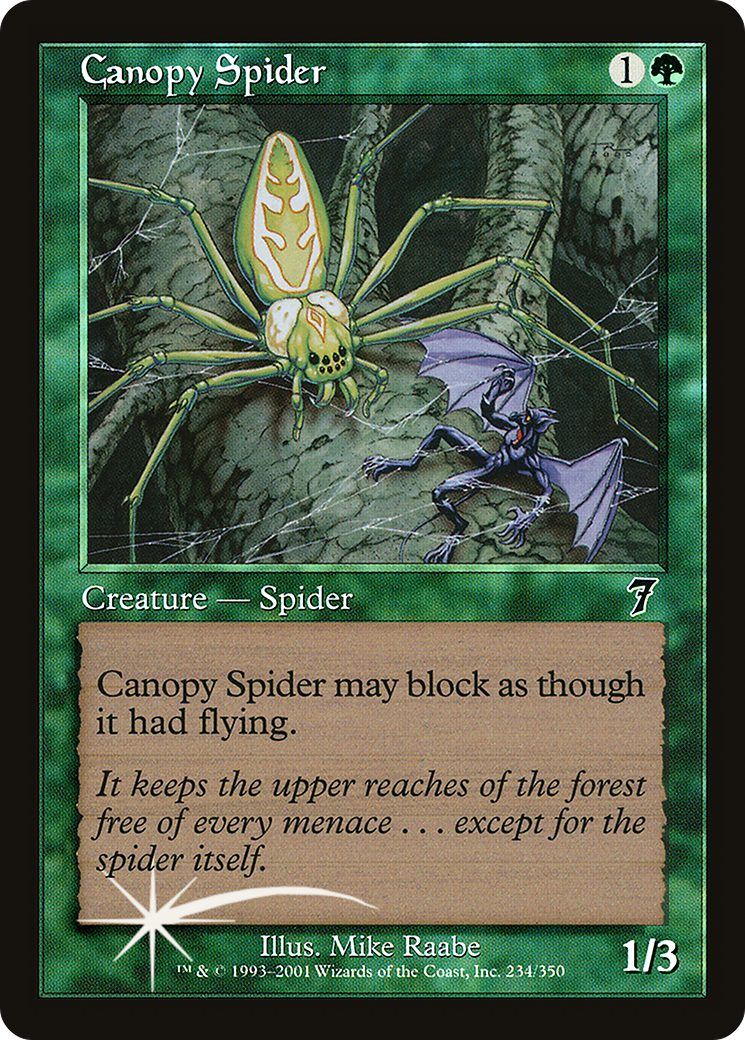 Canopy Spider (7ED-234★) (Foil)