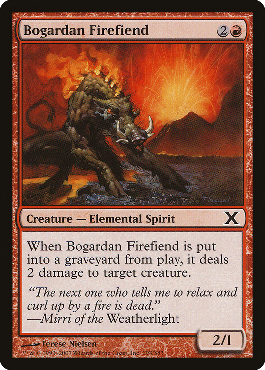 Bogardan Firefiend (10E-193) (Foil)