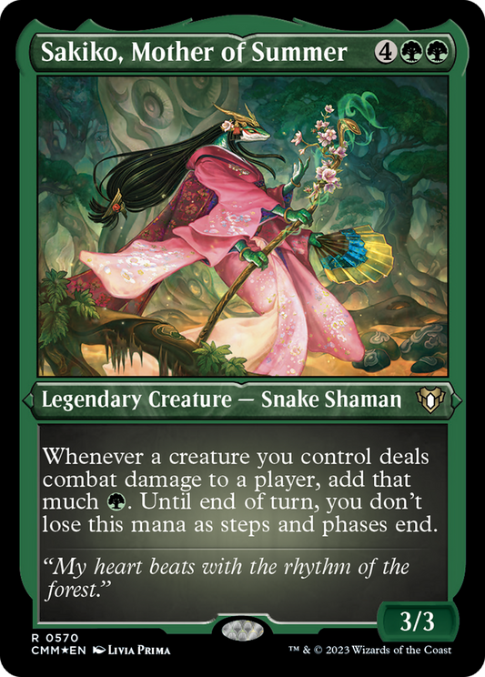 Sakiko, Mother of Summer (CMM-570) (Etched Foil)