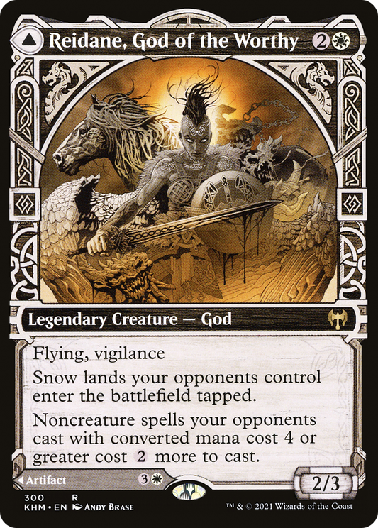 Reidane, God of the Worthy // Valkmira, Protector's Shield (KHM-300) (Showcase) (Foil)