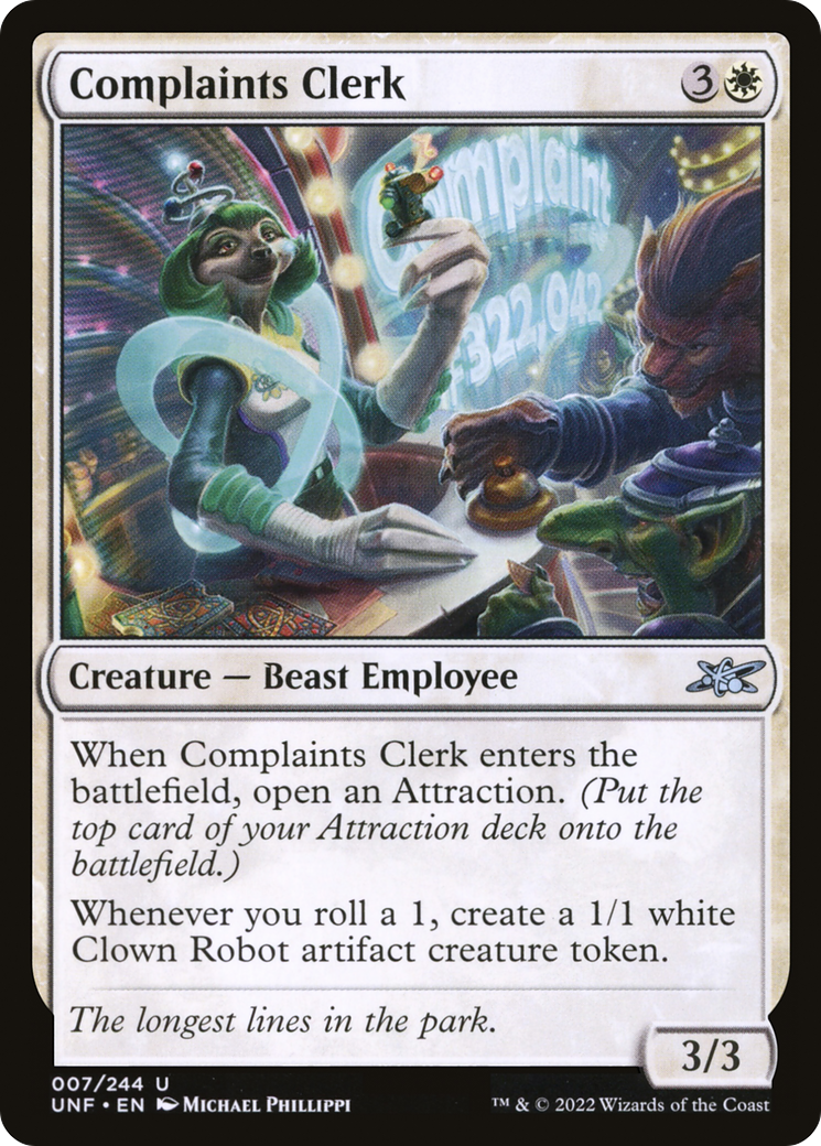 Complaints Clerk (UNF-007)