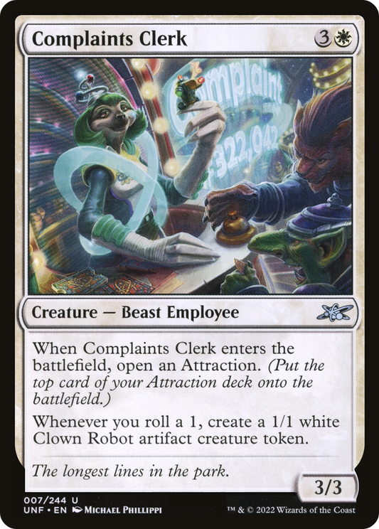 Complaints Clerk (UNF-007) (Foil)