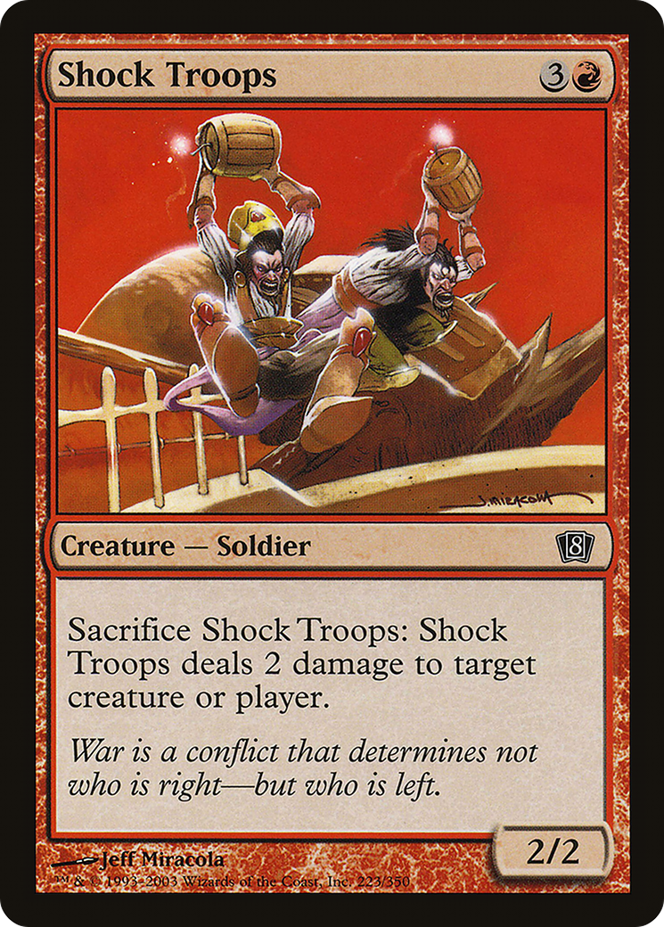 Shock Troops (8ED-223★) (Foil)
