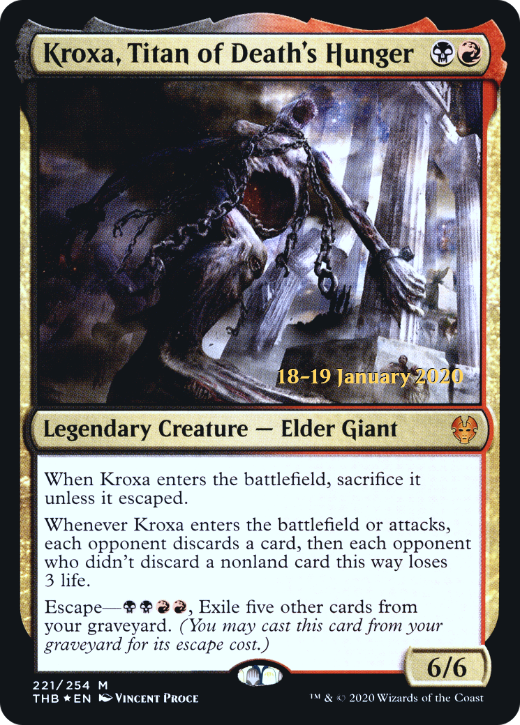 Kroxa, Titan of Death's Hunger (PRE-221S) (Foil)