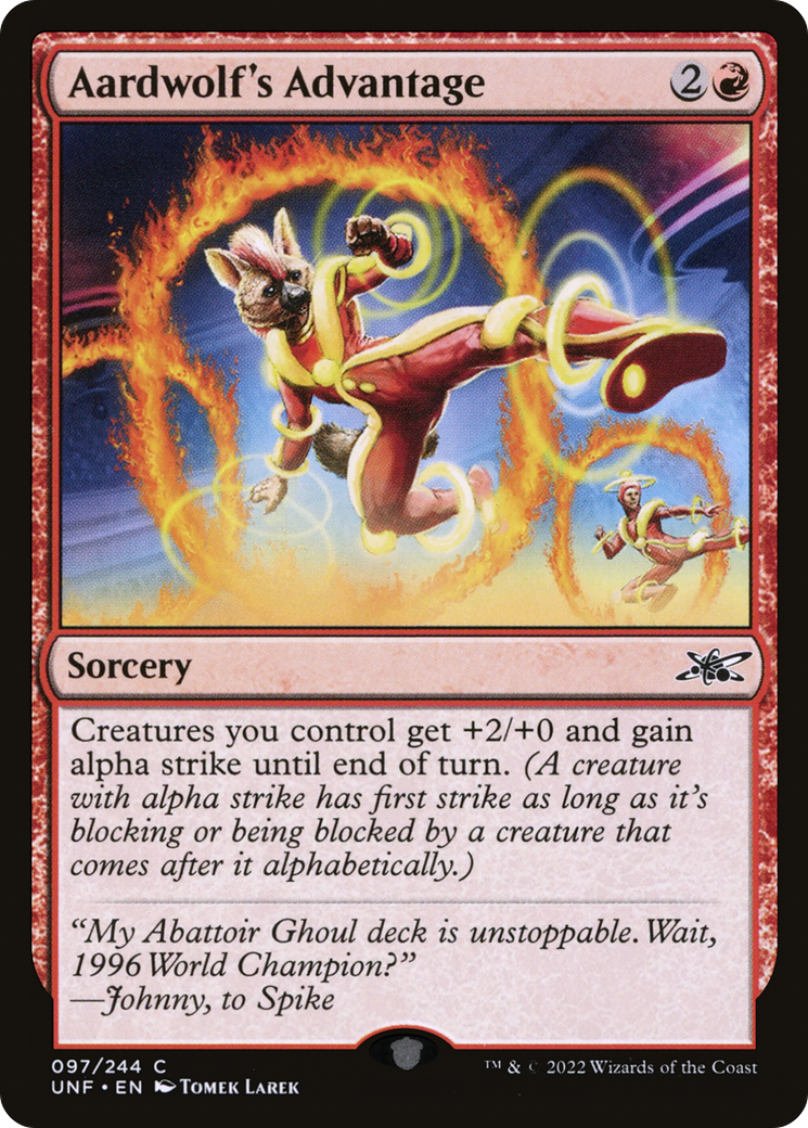 Aardwolf's Advantage (UNF-097) (Foil)