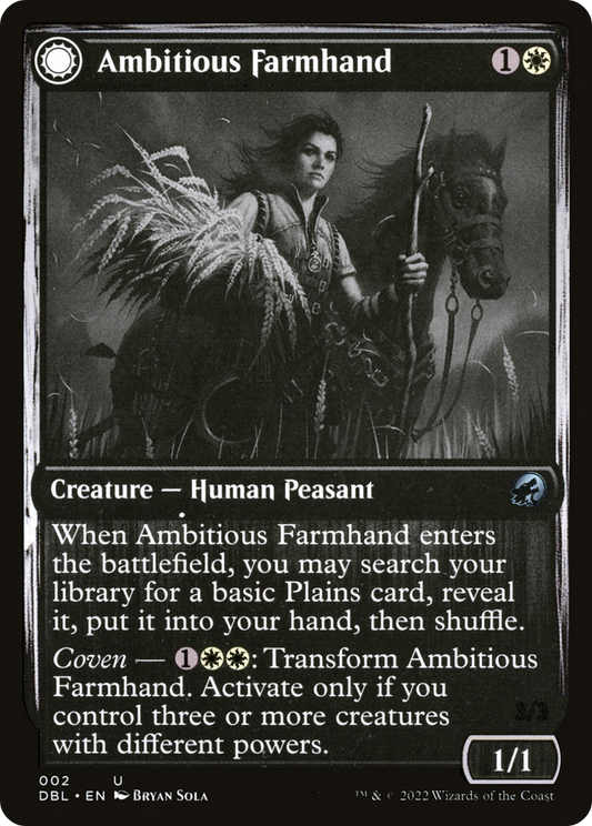 Ambitious Farmhand // Seasoned Cathar (DBL-002) (Foil)