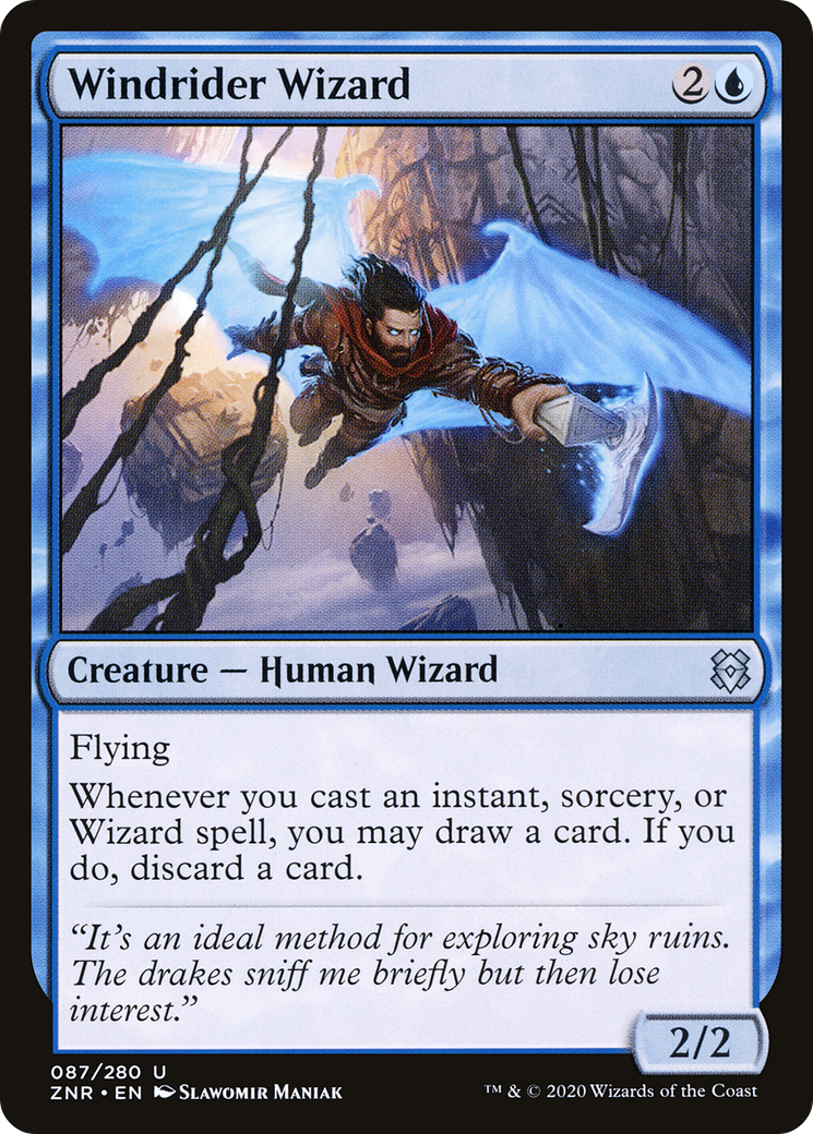Windrider Wizard (ZNR-087) (Foil)