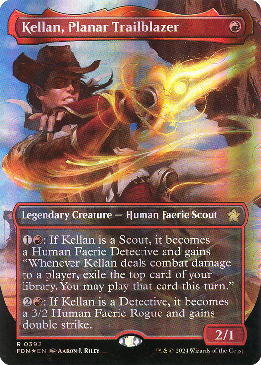 Kellan, Planar Trailblazer (FDN-392) (Borderless) (Mana Foil)