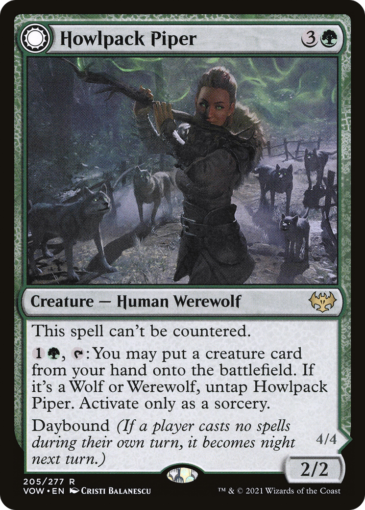 Howlpack Piper // Wildsong Howler (VOW-205) (Foil)