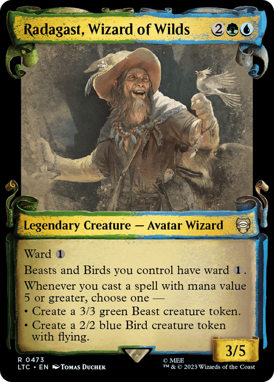 Radagast, Wizard of Wilds (LTC-473) (Showcase) (Scroll)