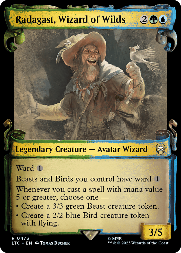 Radagast, Wizard of Wilds (LTC-473) (Showcase) (Scroll) (Foil)