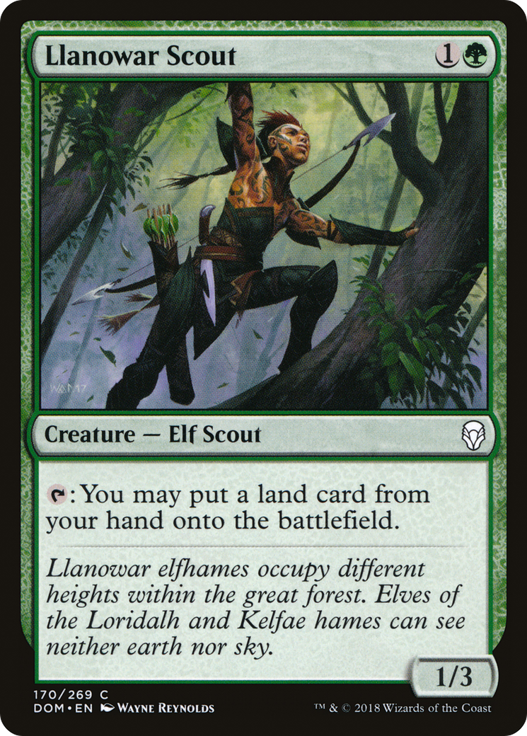 Llanowar Scout (DOM-170) (Foil)