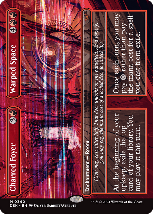 Charred Foyer // Warped Space (DSK-340) (Borderless) (Foil)