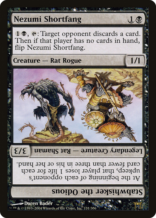 Nezumi Shortfang // Stabwhisker the Odious (CHK-131) (Foil)