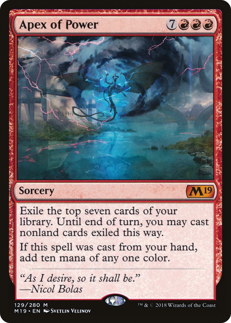 Apex of Power (M19-129) (Foil)