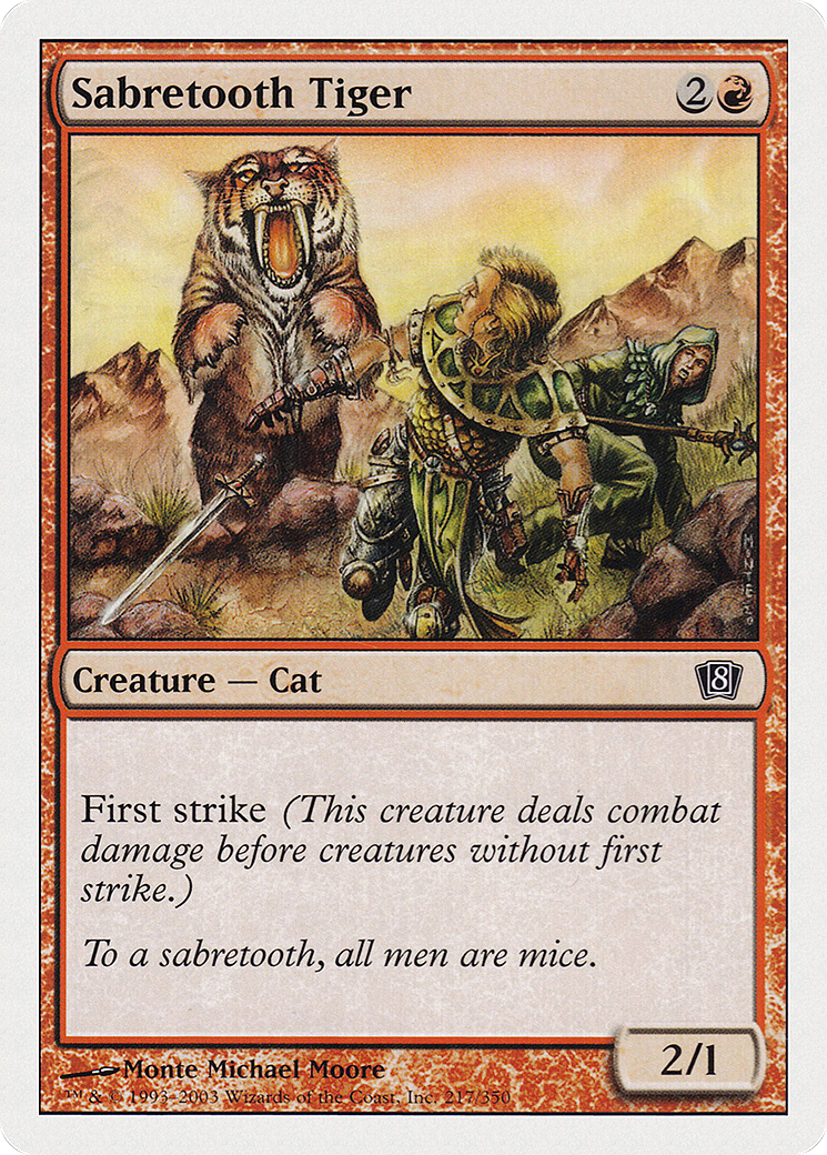 Sabretooth Tiger (8ED-217)