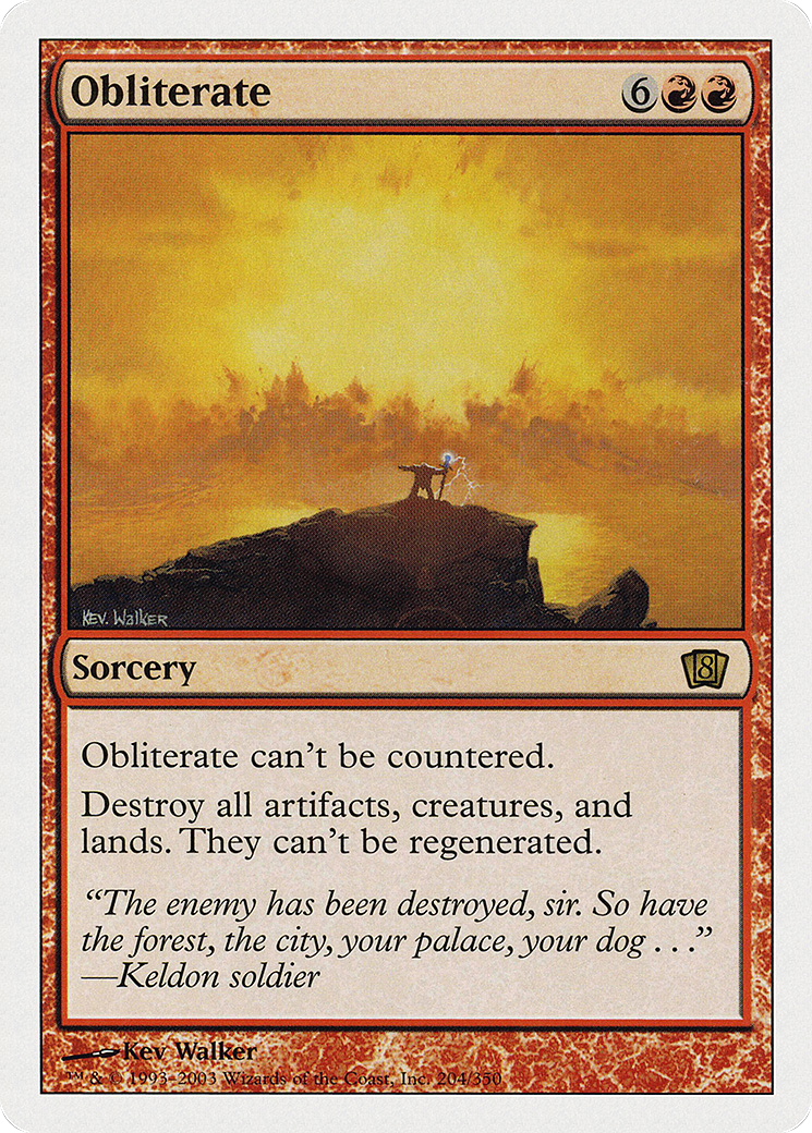 Obliterate (8ED-204) (Foil)