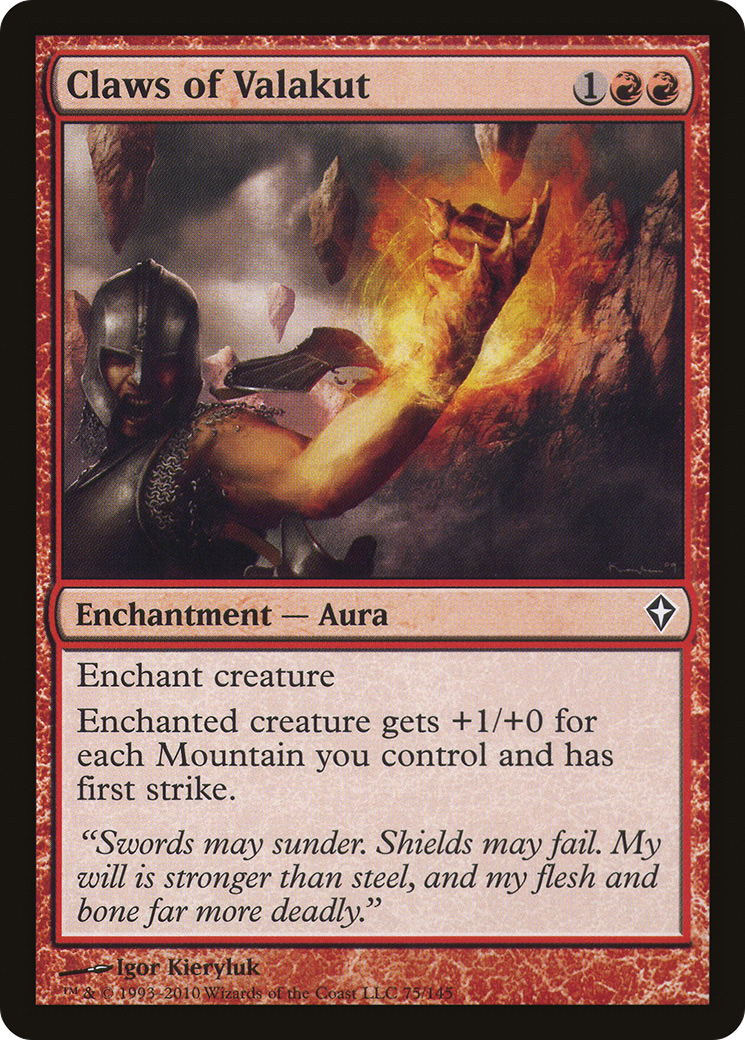 Claws of Valakut (WWK-075) (Foil)