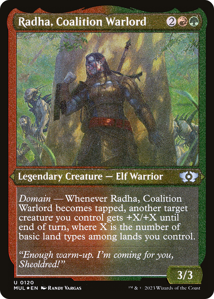 Radha, Coalition Warlord (MUL-120) (Etched Foil)