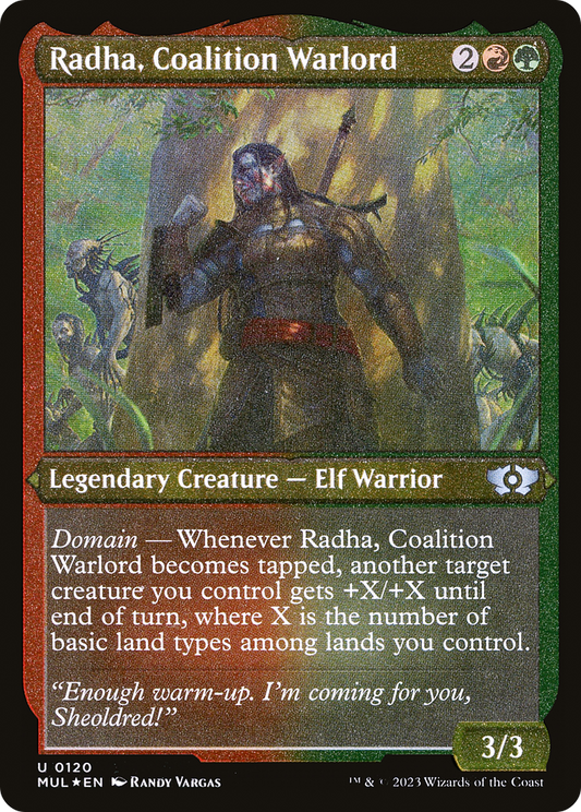 Radha, Coalition Warlord (MUL-120) (Etched Foil)
