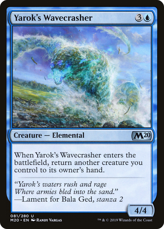 Yarok's Wavecrasher (M20-081) (Foil)