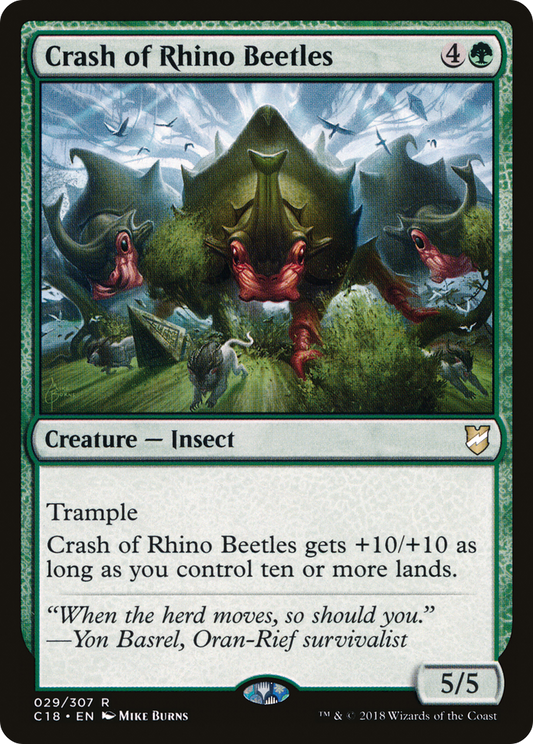 Crash of Rhino Beetles (C18-029)