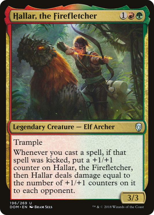 Hallar, the Firefletcher (DOM-196) (Foil)