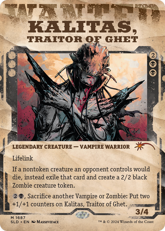 Kalitas, Traitor of Ghet (SLD-1687) (Showcase) (Borderless)