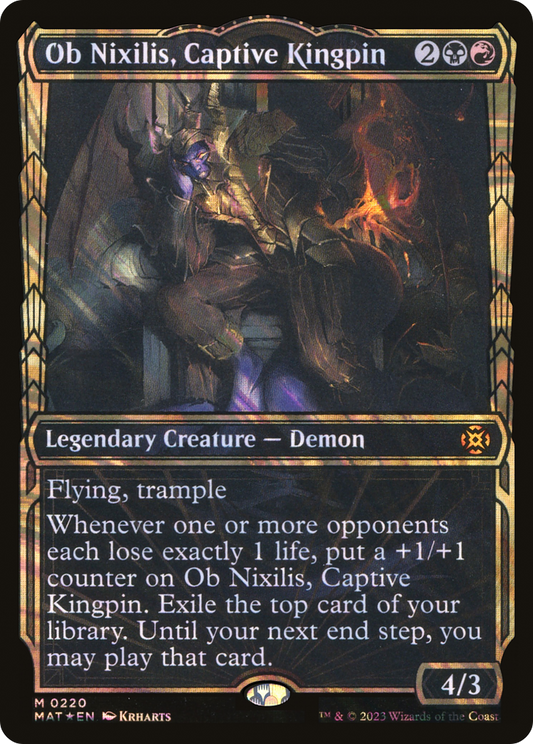 Ob Nixilis, Captive Kingpin (MAT-220) (Showcase) (Halo) (Foil)