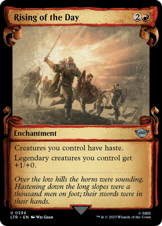 Rising of the Day (LTR-596) (Showcase) (Scroll) (Foil)