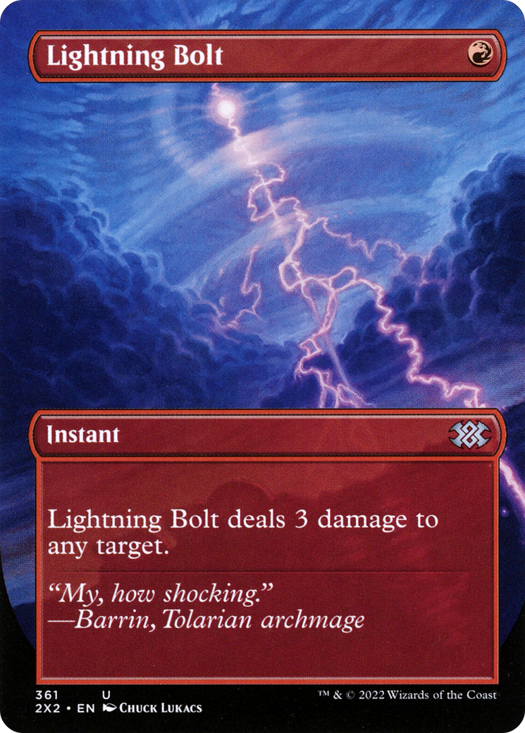 Lightning Bolt (2X2-361) (Borderless) (Foil)