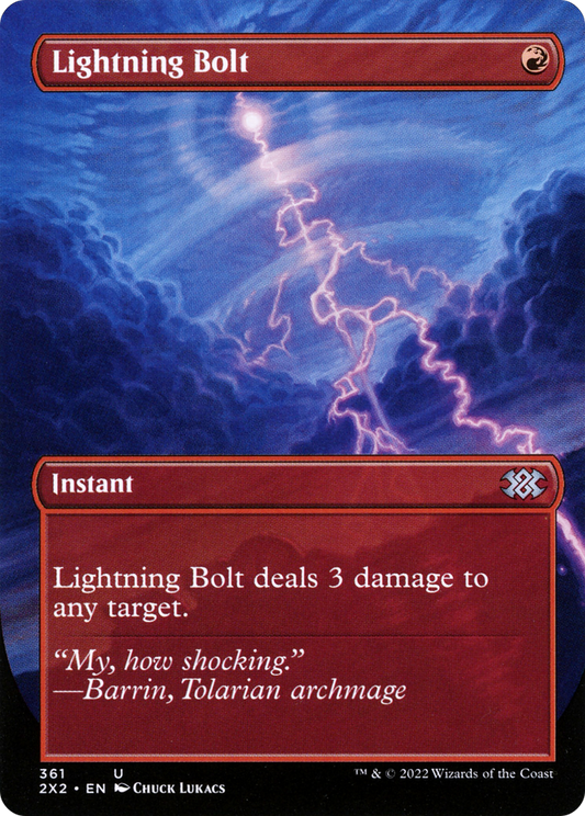 Lightning Bolt (2X2-361) (Borderless) (Foil)