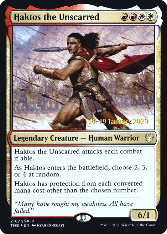 Haktos the Unscarred (PRE-218S) (Foil)