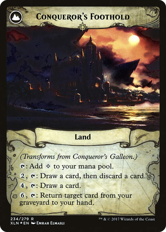 Conqueror's Galleon // Conqueror's Foothold (PRE-234S) (Foil)
