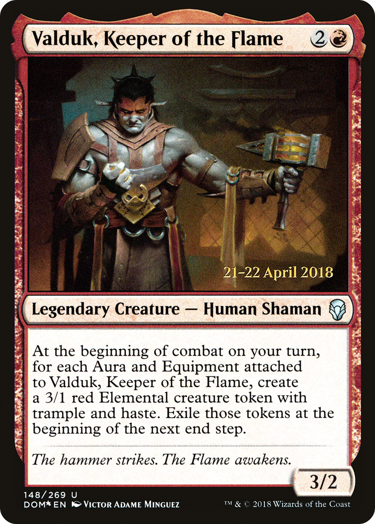 Valduk, Keeper of the Flame (PRE-148S) (Foil)